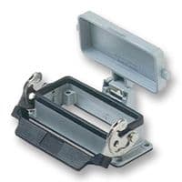 CHI16LS - ILME - CHI16LS - Heavy Duty Connector, Cover, Base, Bulkhead Mount, Aluminium Body, 1 Lever, ILME Connector Inserts