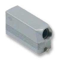 MHO24L25 - ILME - MHO24L25 - Heavy Duty Connector, M25 Side Entry, 2 Pegs, Low Profile, Hood, Side Entry, Aluminium Body