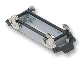 CHI24 - ILME - CHI24 - Heavy Duty Connector, Base, Bulkhead Mount, Aluminium Body, 2 Lever, ILME Connector Inserts, C-Type