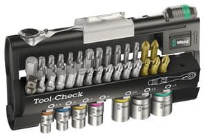 TOOL-CHECK 1 SB - WERA - TOOL-CHECK 1 SB - Assortment Set, Ratchet, Socket, 38 Pieces