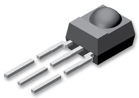 TSOP4438 - VISHAY - TSOP4438 - Infrared Receiver, Remote Control, 38 kHz, Side View Through Hole, NEC, Sharp, r-step, 45m, AGC4
