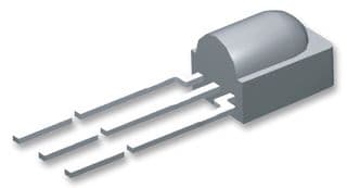 TSSP58038 - VISHAY - TSSP58038 - Infrared Receiver, 38 kHz, Side View Through Hole, 25m, 0.7 mW/m²