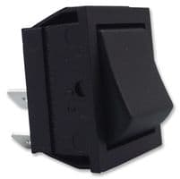 C1350AAAAA - BULGIN / PARTNER STOCK - C1350AAAAA - Rocker Switch, On-Off, DPST, Non Illuminated, Panel Mount, Black, 1350 Series
