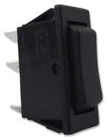 C1522AAAAA - BULGIN / PARTNER STOCK - C1522AAAAA - Rocker Switch, (On)-Off-(On), SPDT, Non Illuminated, Panel Mount, Black, 1500 Series