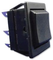 C1570AAAAA - BULGIN / PARTNER STOCK - C1570AAAAA - Rocker Switch, On-Off-On, DPDT, Non Illuminated, Panel Mount, Black, 1550 Series