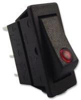 C5503PLLAA - BULGIN / PARTNER STOCK - C5503PLLAA - Rocker Switch, On-Off, SPST, Illuminated, Panel Mount, 5500 Series