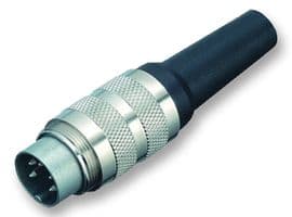 99-2021-02-06 - BINDER - 99-2021-02-06 - Circular Connector, Miniature Circular Connector, 581 Series, Cable Mount Plug, 6 Contacts