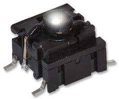 5GSH93561 - MULTIMEC - 5GSH93561 - Tactile Switch, 5G Series, Top Actuated, Surface Mount, Plunger for Cap, 350 gf, 50mA at 24VDC