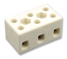 DESTB-0253 - HYLEC - DESTB-0253 - Panel Mount Barrier Terminal Block, 32 A, 450 V, 3 Pole, 1, Screw, 12 AWG