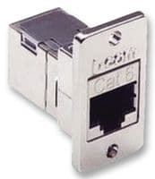 ECF504-SC6 - L-COM - ECF504-SC6 - In-Line Adapter, Cat6, Shielded, RJ45, RJ45, Adaptor, In-Line, Jack, 8 Ways
