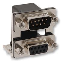 189-009-413R571 - NORCOMP - 189-009-413R571 - Stacked D Sub Connector, Dual Port, Upper - Plug / Lower - Receptacle, DE, 9 Contacts
