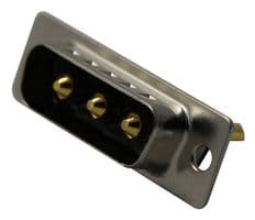 680S3W3103L201 - NORCOMP - 680S3W3103L201 - Combination Layout D Sub Connector, 20A, IP68, Seal-D 680S Series, DA-3W3, Plug, 3 Contacts