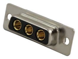 680S3W3203L201 - NORCOMP - 680S3W3203L201 - Combination Layout D Sub Connector, 20A, IP68, Seal-D 680S Series, DA-3W3, Receptacle, 3 Contacts