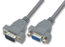 CSM9MF-50 - L-COM - CSM9MF-50 - Computer Cable, Serial, D Sub Mini Plug, D Sub Mini Socket, 50ft, 15.24m, Grey