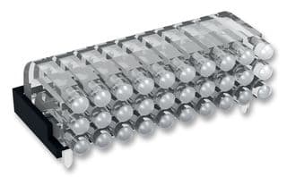 1296.2013 - MENTOR - 1296.2013 - Light Pipe, Miniature Triple Line, 14.45 mm, 3 Pipes, Circular, PC Board, Transparent
