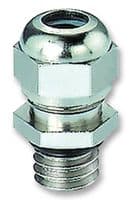 111005 - HYLEC - 111005 - Cable Gland, M6 x 1, 2 mm, 3.2 mm, Brass, Metallic - Nickel Finish, IP65
