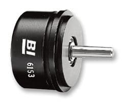 6153V1A90L.25 - TT ELECTRONICS / BI TECHNOLOGIES - 6153V1A90L.25 - Magnetic Sensor, Analogue, 4.5 V to 5.5 V, Cylinder Rotatable, 90°, 3 Pins, 8 mA