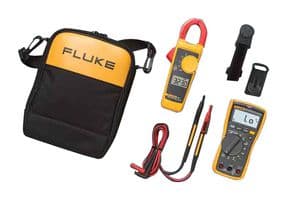 FLUKE 117/323 KIT - FLUKE - FLUKE 117/323 KIT - Digital Multimeter Kit, Fluke 117 DMM, 323 True-RMS Clamp Meter, Test Lead Set, C115 Case