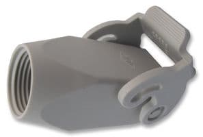 MKVG20 - ILME - MKVG20 - Connector Backshell, Hood, MK Series ILME Multipole Connector Inserts, 90°, Plastic Body