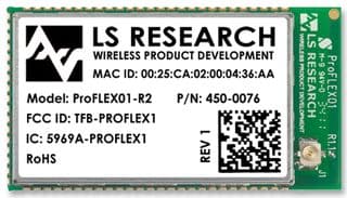 450-0076 - EZURIO - 450-0076 - ProFLEX01-R2 Module W/U.FL Connector for External Antenna (Tray) SPQ = 250