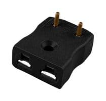 AM-J-PCB - LABFACILITY - AM-J-PCB - Thermocouple Connector, Miniature, Black, Socket, Type J, ANSI, PCB Mount