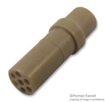 EGG.1B.407.YL - LEMO - EGG.1B.407.YL - Connector Accessory, 7 Way, Insulator, 1B Series Circular Crimp Female Contacts