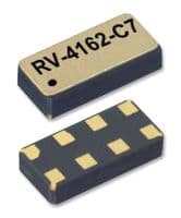 RV-4162-C7-TA-QC-020 - MICRO CRYSTAL - RV-4162-C7-TA-QC-020 - RTC IC, Date Time Format (Day/Date/Month/Year/Century 12Hr / 24Hr), I2C, 1 V to 4.4 V, LCC-8