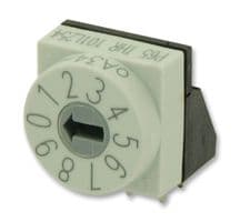 P65THR101L254 - HARTMANN CONCO - P65THR101L254 - Rotary Coded Switch, Through Hole, 10 Position, 42 V, BCD, 200 mA