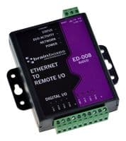 ED-008 - BRAINBOXES - ED-008 - I/O Module, Ethernet to Digital, 8 I/O, 30 VDC, 0.85 A Output