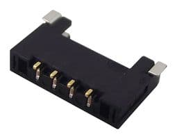 504050-0491 - MOLEX - 504050-0491 - Pin Header, Wire-to-Board, 1.5 mm, 1 Rows, 4 Contacts, Surface Mount Right Angle