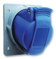 2CMA193242R1000 - ABB - 2CMA193242R1000 - Pin & Sleeve Connector, 32 A, 250 V, Cable Mount, Socket, 2P+E, Blue