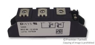 MCC95-12IO1B - IXYS SEMICONDUCTOR - MCC95-12IO1B - Thyristor Module, Series Connected, 116 A, 1.2 kV