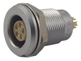 EGG.0T.305.CLL - LEMO - EGG.0T.305.CLL - Circular Connector, Sealed Circular Connector, 0T Series, Panel Mount Receptacle, 5 Contacts
