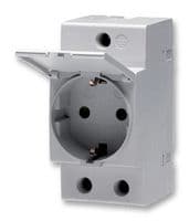 2CSM211000R0721 - ABB - 2CSM211000R0721 - Modular Socket, Schuko German Standard, 16 A, 250 Vac, IP30 Cover