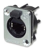 NE8FDV-SE - NEUTRIK - NE8FDV-SE - Modular Connector, RJ45 Jack, 1 x 1 (Port), 8P8C, IP57, Panel Mount