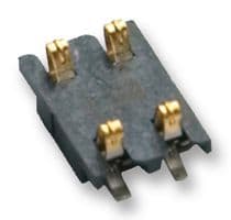 78864-0001 - MOLEX - 78864-0001 - Battery Contact, Compression Connector, Copper Alloy, SMD, 4 Way, 10V, 1A