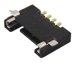 503763-0491 - MOLEX - 503763-0491 - Pin Header, Wire-to-Board, 1 mm, 1 Rows, 4 Contacts, Surface Mount Right Angle