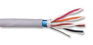 78184 SL005 - ALPHA WIRE - 78184 SL005 - Multipair Cable, EcoGen EcoCable Mini, Screened, 4 Pair, 22 AWG, 0.382 mm², 100 ft, 30.5 m