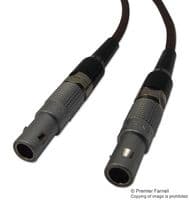 MSB.00.250.LTE060 - LEMO - MSB.00.250.LTE060 - RF / Coaxial Cable Assembly, 23.6 ", 0.6 m, RG174A, FFS Straight Plug, FFS Straight Plug, 50 ohm