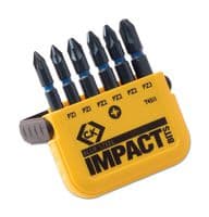 T4511 - CK TOOLS - T4511 - Bit Set, Screwdriver, Pozidrive, 6 Piece