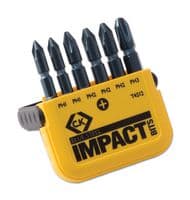 T4512 - CK TOOLS - T4512 - Bit Set, Screwdriver, Philips, 6 Piece
