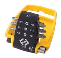 T4517 - CK TOOLS - T4517 - Bit Set, Screwdriver, Pozidrive, 7 Piece
