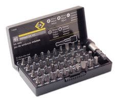 T4509 - CK TOOLS - T4509 - Bit Set, Screwdriver, Phillips, Slotted, Hex, Pozidrive, 41 Piece