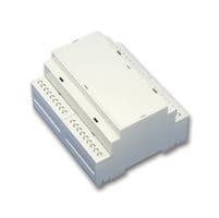 DMB4770 - BUD INDUSTRIES - DMB4770 - Plastic Enclosure, Number of PCB Terminals 12(6/6), DIN Rail, ABS, Polycarbonate, 57.5 mm, 90.2 mm