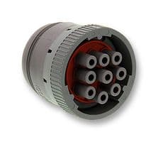 HD16-9-96S - DEUTSCH - TE CONNECTIVITY - HD16-9-96S - Circular Connector, Circular Industrial, HD10 Series, Straight Plug, 9 Contacts
