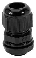 901-02014 NGM20S-BK - HELLERMANNTYTON - 901-02014 NGM20S-BK - Cable Gland, M20S, 6 mm, 12 mm, Nylon 6.6 (Polyamide 6.6), Black, IP68