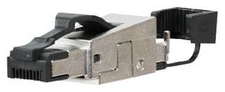 130E405032-E - METZ CONNECT - 130E405032-E - Modular Connector, RJ45 Plug, 1 x 1 (Port), 8P8C, Cat6a, IP20, Cable Mount
