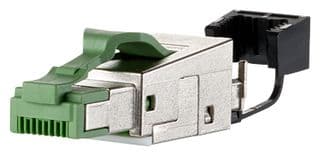 130E405032PE - METZ CONNECT - 130E405032PE - Modular Connector, RJ45 Plug, 1 x 1 (Port), 8P8C, Cat5, IP20, Cable Mount
