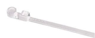 113-05819 T50MS-PA66-NA - HELLERMANNTYTON - 113-05819 T50MS-PA66-NA - Cable Tie, Screw Mount Head, Nylon 6.6 (Polyamide 6.6), Natural, 165 mm, 4.6 mm, 32 mm, 50 lb