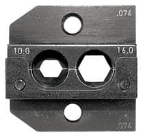 624 074 3 01 - RENNSTEIG - 624 074 3 01 - Crimp Tool Die, 10mm² + 16mm², 8 + 6AWG Turned Contacts / Terminals